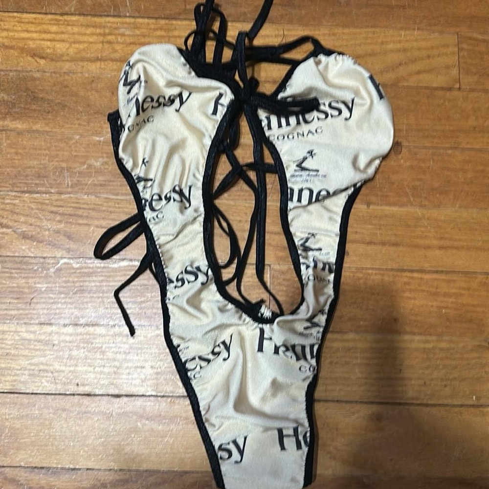 Hennesy Tan and Black Women's Bodysuit